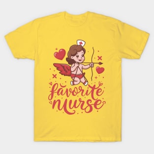 Cupids Favorite Nurse Valentines Day T-Shirt